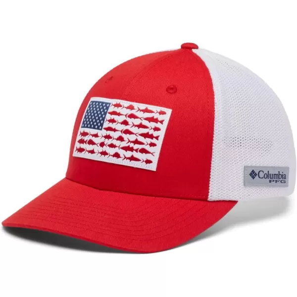 Columbia PFG Mesh Canada Fish Flag Stretch-Fit Hat