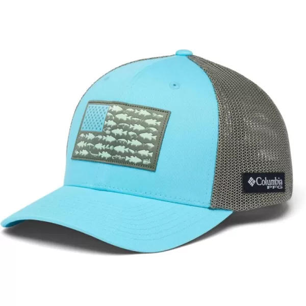Columbia PFG Mesh Canada Fish Flag Stretch-Fit Hat