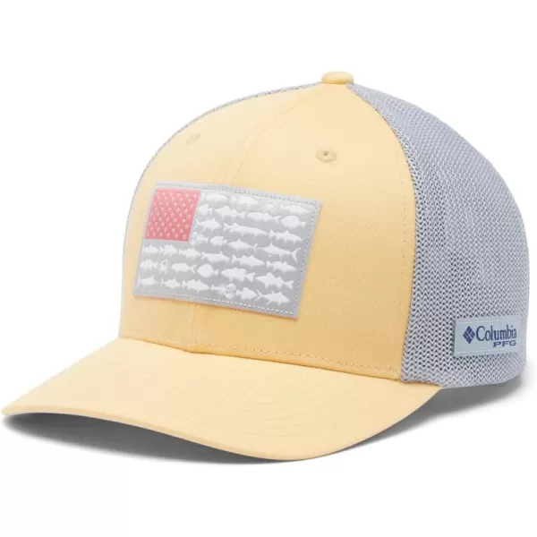Columbia PFG Mesh Canada Fish Flag Stretch-Fit Hat