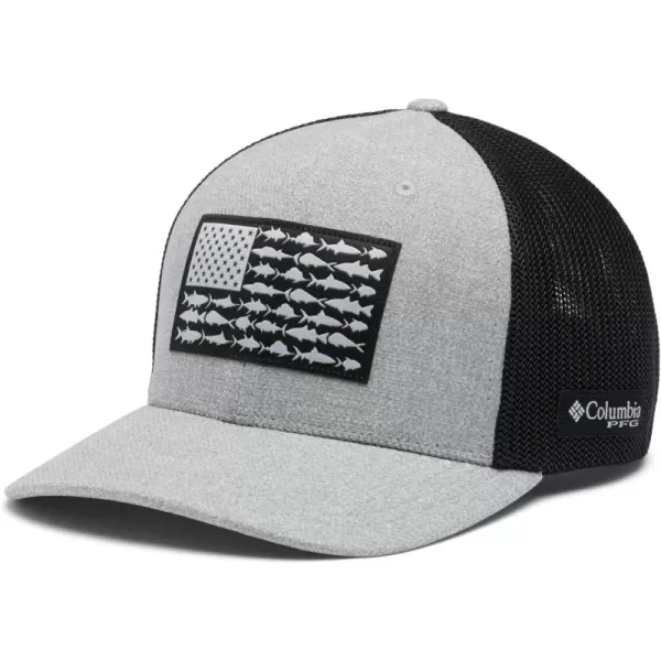 Columbia PFG Mesh Canada Fish Flag Stretch-Fit Hat
