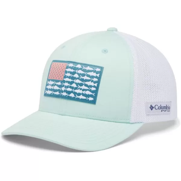Columbia PFG Mesh Canada Fish Flag Stretch-Fit Hat