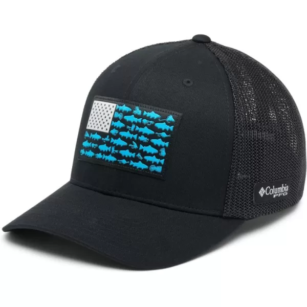 Columbia PFG Mesh Canada Fish Flag Stretch-Fit Hat