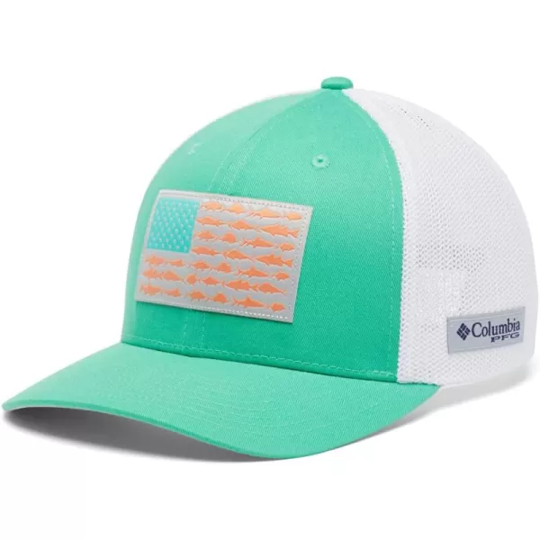 Columbia PFG Mesh Canada Fish Flag Stretch-Fit Hat