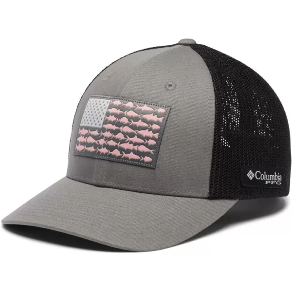 Columbia PFG Mesh Canada Fish Flag Stretch-Fit Hat