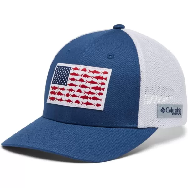 Columbia PFG Mesh Canada Fish Flag Stretch-Fit Hat
