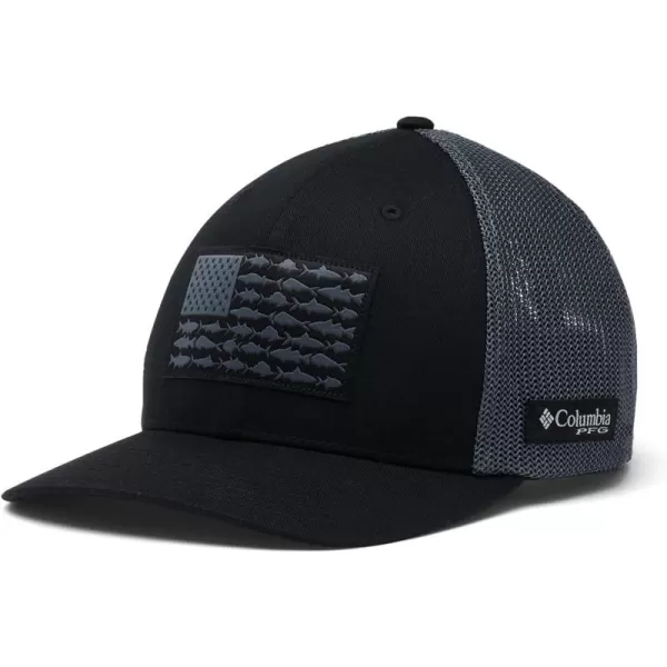 Columbia PFG Mesh Canada Fish Flag Stretch-Fit Hat