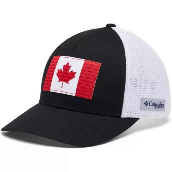 Columbia PFG Mesh Canada Fish Flag Stretch-Fit Hat