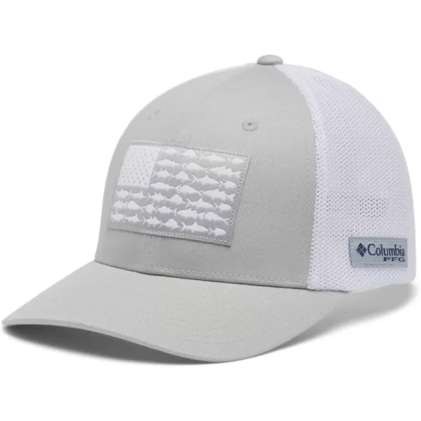 Columbia PFG Mesh Canada Fish Flag Stretch-Fit Hat