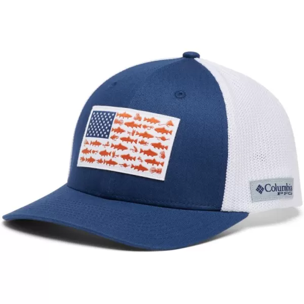 Columbia PFG Mesh Canada Fish Flag Stretch-Fit Hat