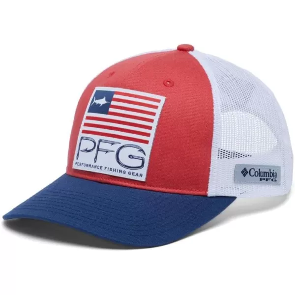 Columbia PFG Trucker Patch Snap Back