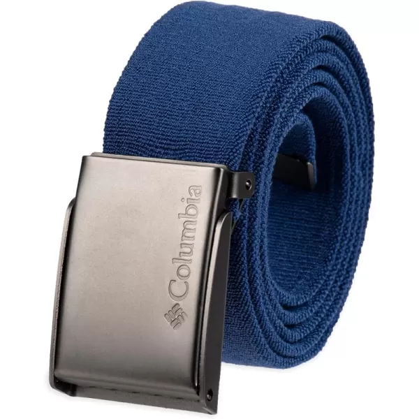 Columbia Unisex-Adult Military Web Belt-Adjustable One Size Cotton Strap and Metal Plaque Buckle