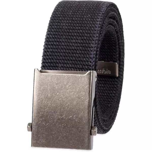 Columbia Unisex-Adult Military Web Belt-Adjustable One Size Cotton Strap and Metal Plaque Buckle