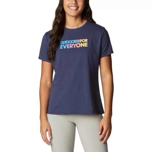 Columbia Women's Sun Trek Ss Graphic Tee