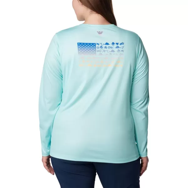 Columbia Boys' Tidal Tee PFG Fish Flag Long Sleeve