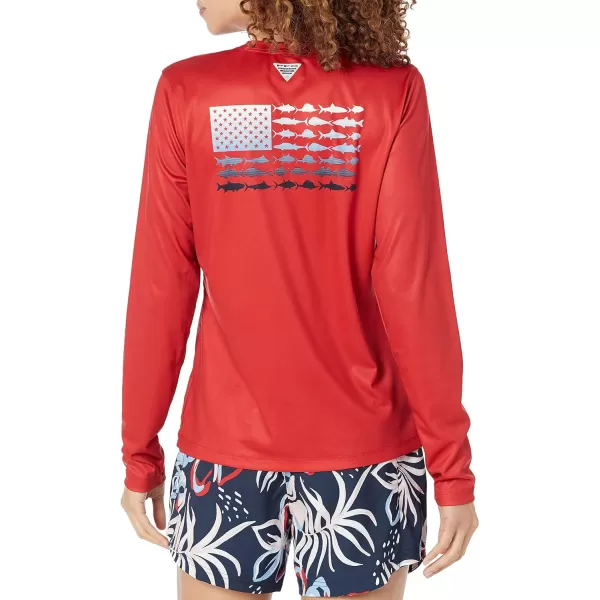 Columbia Boys' Tidal Tee PFG Fish Flag Long Sleeve