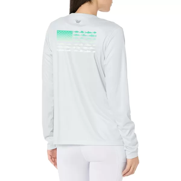 Columbia Boys' Tidal Tee PFG Fish Flag Long Sleeve