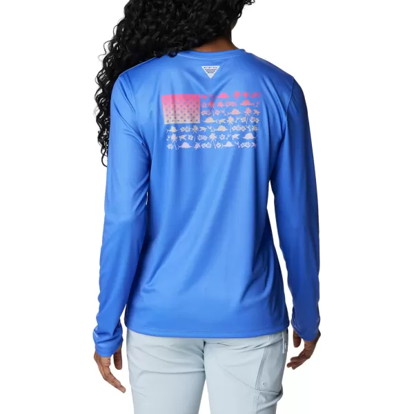 Columbia Boys' Tidal Tee PFG Fish Flag Long Sleeve