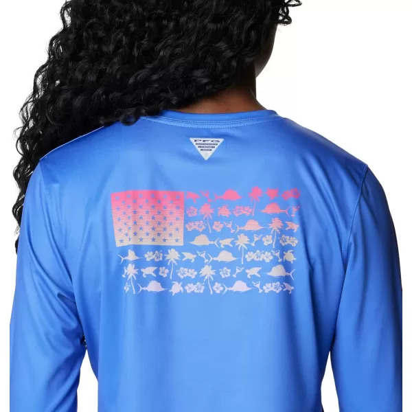 Columbia Boys' Tidal Tee PFG Fish Flag Long Sleeve