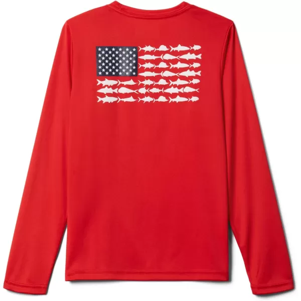 Columbia Boys' Terminal Tackle PFG Fish Flag Long Sleeve