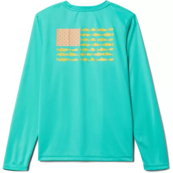Columbia Boys' Terminal Tackle PFG Fish Flag Long Sleeve