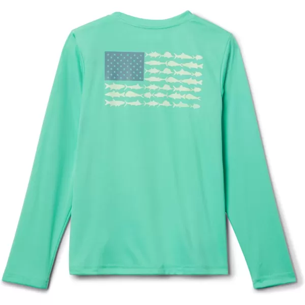 Columbia Boys' Terminal Tackle PFG Fish Flag Long Sleeve