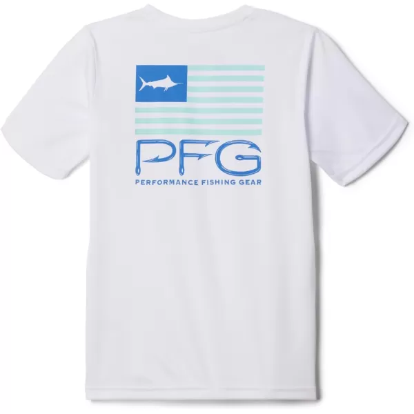 Columbia Boys' Terminal Tackle PFG Fish Flag Short Sleeve