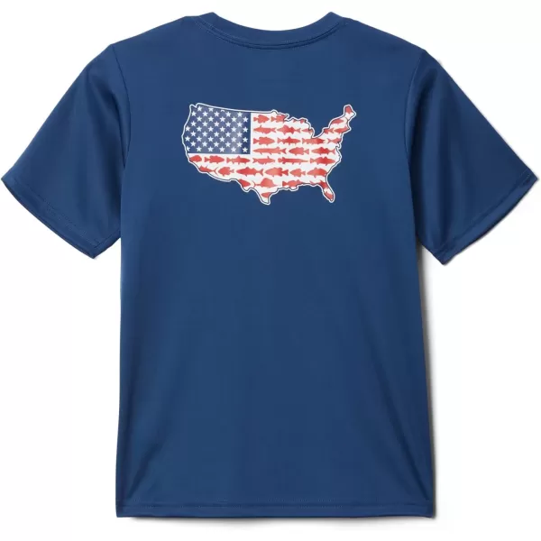 Columbia Boys' Terminal Tackle PFG Fish Flag Short Sleeve