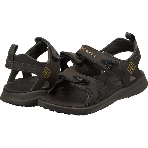Columbia Men's COLUMBIA 2 STRAP Sandal, Black/Ti Grey Steel, 15 Regular US