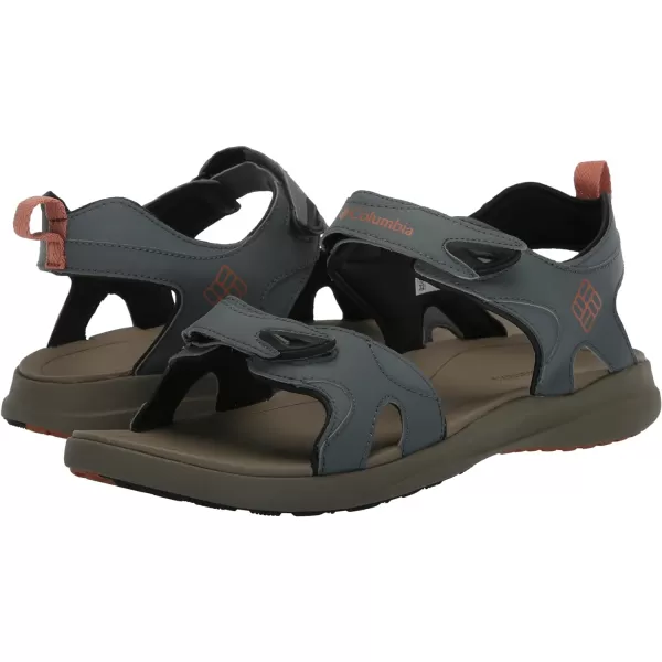 Columbia Men's COLUMBIA 2 STRAP Sandal, Black/Ti Grey Steel, 15 Regular US