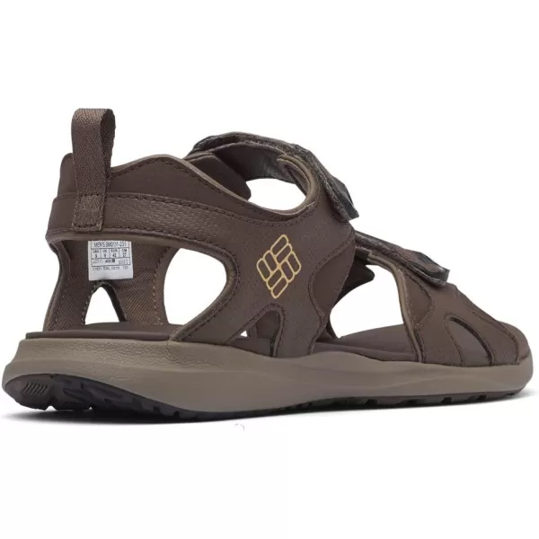 Columbia Men's COLUMBIA 2 STRAP Sandal, Black/Ti Grey Steel, 15 Regular US