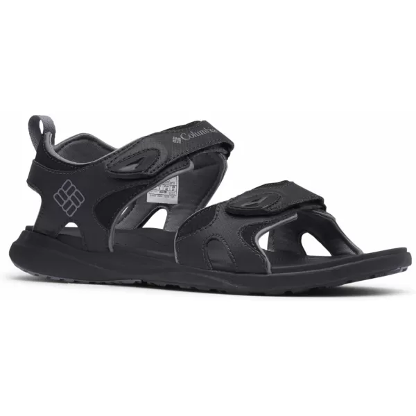 Columbia Men's COLUMBIA 2 STRAP Sandal, Black/Ti Grey Steel, 15 Regular US