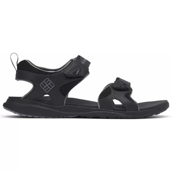 Columbia Men's COLUMBIA 2 STRAP Sandal, Black/Ti Grey Steel, 15 Regular US