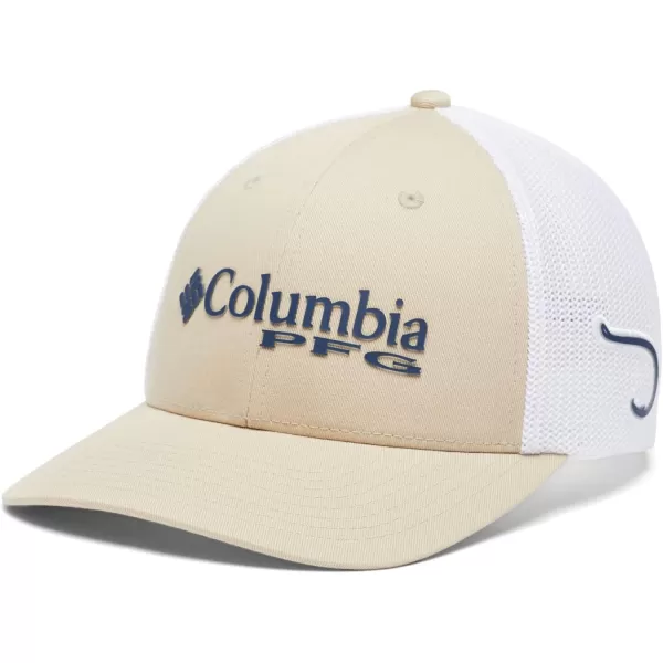 Columbia Women's PFG Logo Mesh Ball Cap-High Crown