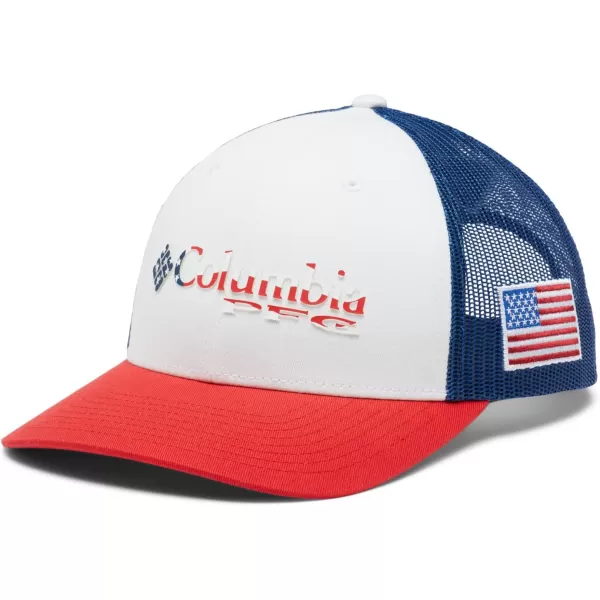 Columbia Women's PFG Logo Mesh Ball Cap-High Crown