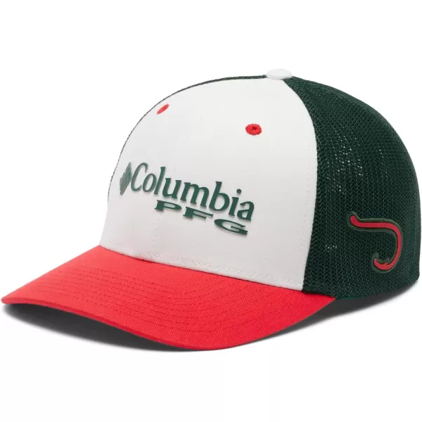 Columbia Women's PFG Logo Mesh Ball Cap-High Crown
