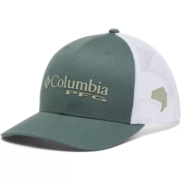 Columbia Women's PFG Logo Mesh Ball Cap-High Crown