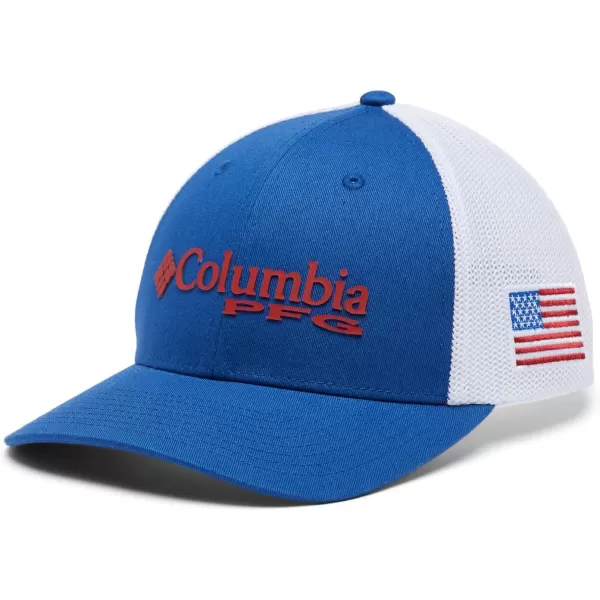 Columbia Women's PFG Logo Mesh Ball Cap-High Crown