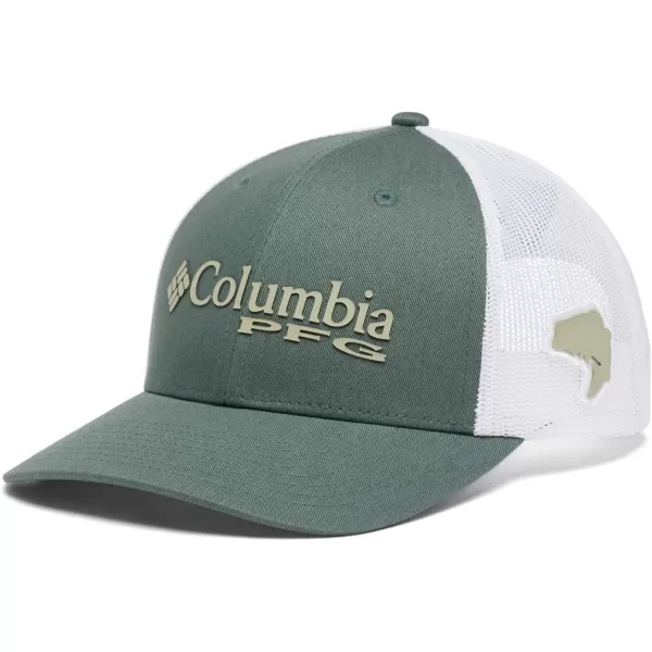 Columbia Women's PFG Logo Mesh Ball Cap-High Crown