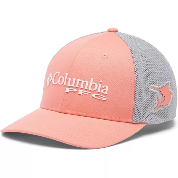 Columbia Women's PFG Logo Mesh Ball Cap-High Crown