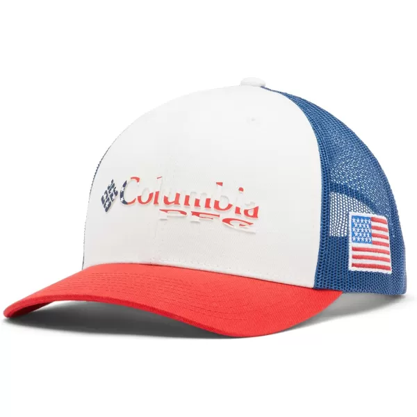Columbia Women's PFG Logo Mesh Ball Cap-High Crown