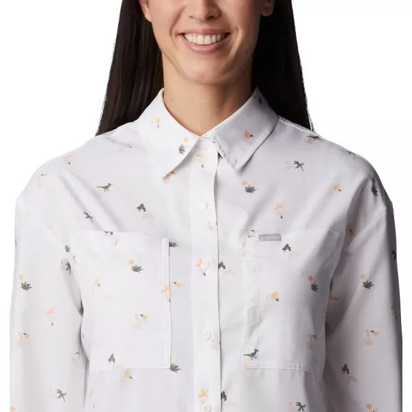 Columbia Women's Silver Ridge Utility Patterned Long Sleeve Shirt