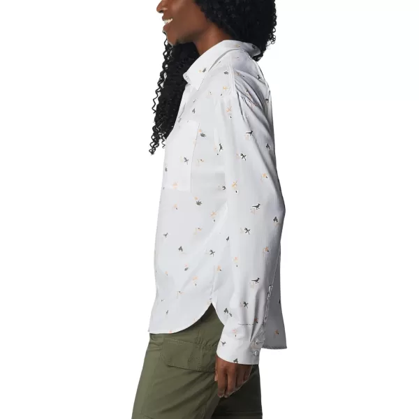 Columbia Women's Silver Ridge Utility Patterned Long Sleeve Shirt