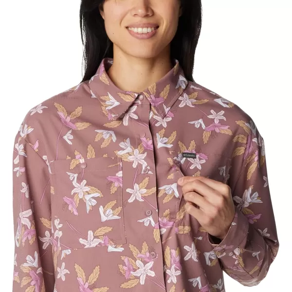 Columbia Women's Silver Ridge Utility Patterned Long Sleeve Shirt
