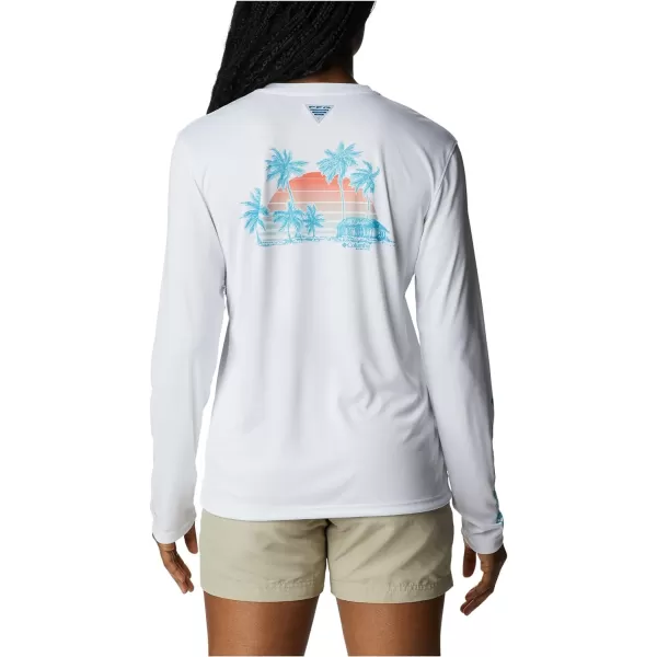 Columbia Women's Tidal Tee PFG Palapa Palms Long Sleeve