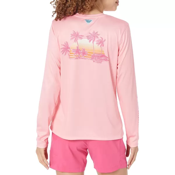 Columbia Women's Tidal Tee PFG Palapa Palms Long Sleeve