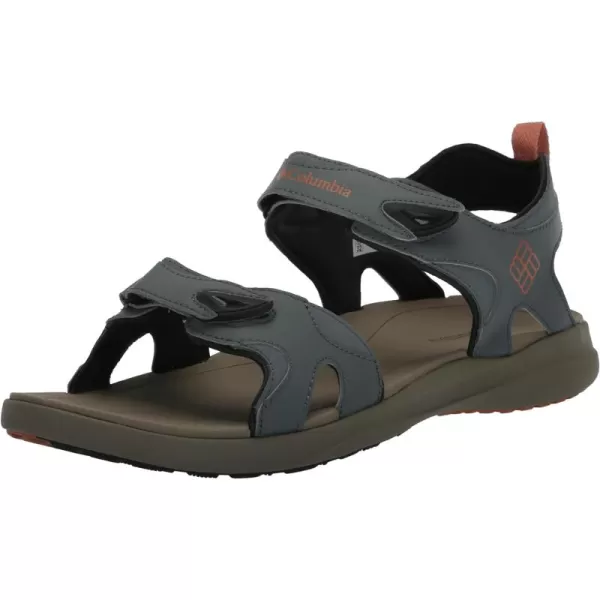 Columbia Men's COLUMBIA 2 STRAP Sandal, Black/Ti Grey Steel, 15 Regular US