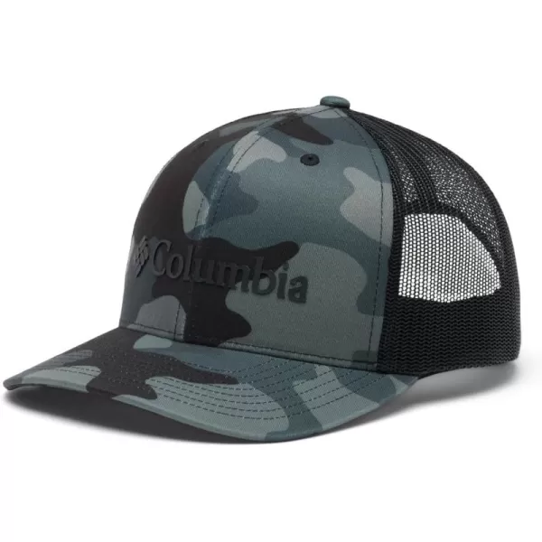 Columbia Women's PFG Logo Mesh Ball Cap-High Crown