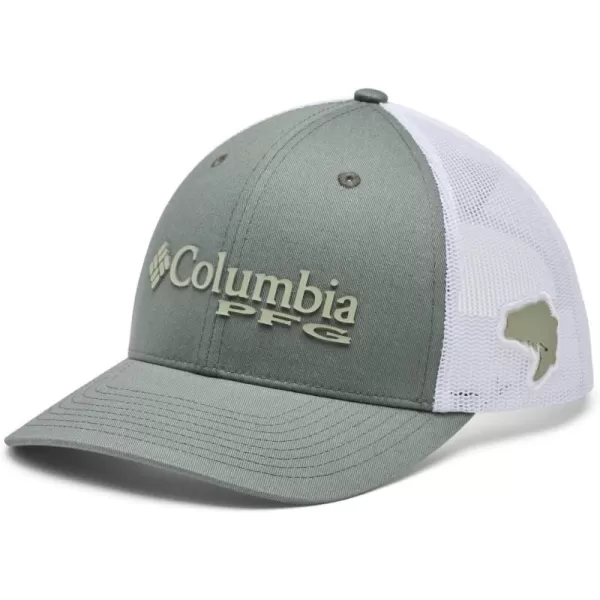 Columbia Women's PFG Logo Mesh Ball Cap-High Crown