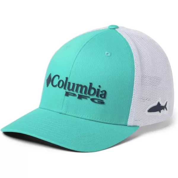 Columbia Women's PFG Logo Mesh Ball Cap-High Crown