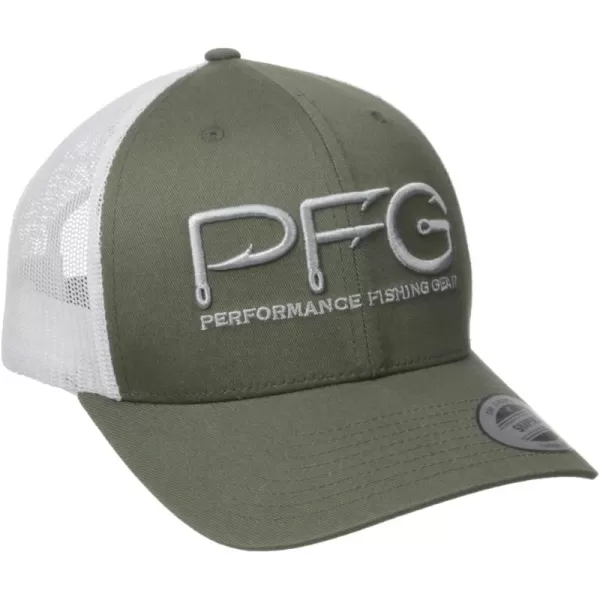 Columbia Women's PFG Logo Mesh Ball Cap-High Crown